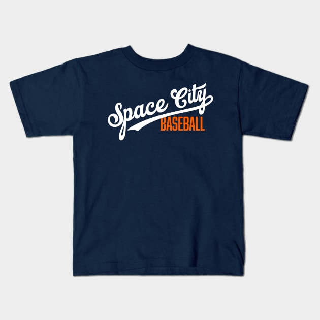 Space City Baseball Kids T-Shirt by Throwzack